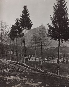 Álbum "Meine weltkriegs - Erinnerungen South-West Front (Caríntia, Itália, Tirol do Sul) (My world war - memories of the South-Western Front in Carinthia, Italy, Trentino-Alto Adige) 31/03/1915-12/11/1918 - Josef Zohles Wien ": escombros de Pliczna (foto a de Josef Zohles