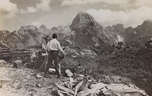 Album Meine weltkriegs - Erinnerungen Frente Sudoeste (Caríntia, Italien, Tirol do Sul) (Minha Guerra Mundial - memórias da Frente Sudoeste na Caríntia, Itália, Trentino Alto Adige) 31 III 1915 de Josef Zohles