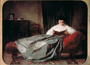 “" O replay do álbum (?) "" Pintura de Josep Duran i Riera (1849-1928). 1872. Barcelona, Museu Nacional de Arte da Catalunha. de Josep Duran Riera