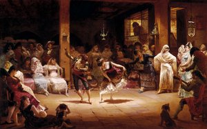 A Dança da Lâmpada de Óleo de Josep Llovera Bofill