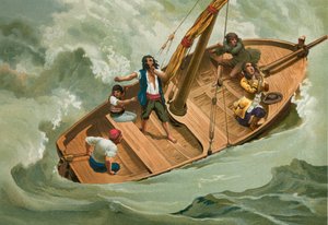 Leibniz em um barco no Adriático