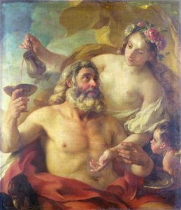 Júpiter, Hebe e Cupido de Joseph-Marie the Elder Vien