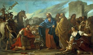 Milagres de Cristo: “” O centurião aos pés de Cristo ”