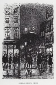 Burleigh Street, Strand (litho) de Joseph (after) Pennell