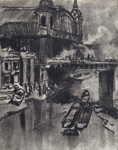 Cannon Street Station (litho) de Joseph (after) Pennell