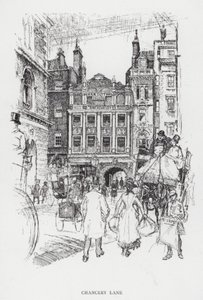 Chancery Lane (litho) de Joseph (after) Pennell