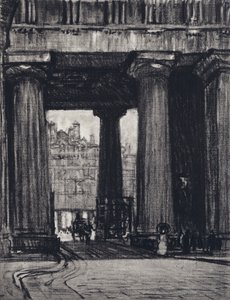 Estação de Euston (litho) de Joseph (after) Pennell