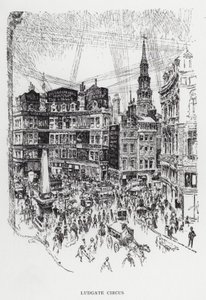 Ludgate Circus (litho) de Joseph (after) Pennell