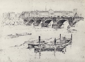 Somerset House (litho) de Joseph (after) Pennell