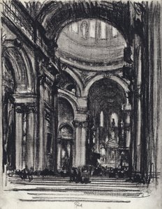 São Paulo, A Nave (litho) de Joseph (after) Pennell
