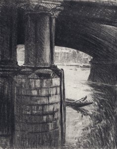 Debaixo de Blackfriars (litho) de Joseph (after) Pennell