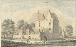 Castelo De Eng perto de Vleuten de Joseph Adolf Schmetterling