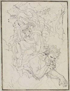 Dante e Virgílio nas costas de Gerião (Dante, Inferno, Canto 17, v. 94)