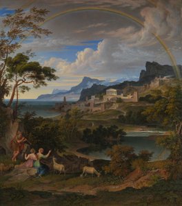 Paisagem heroica com arco-íris, 1824.