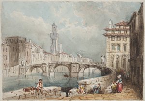 Florence, colada em Thomas Moodys Journal de uma turnê pela Suíça e Itália, 1822 (wc no papel)