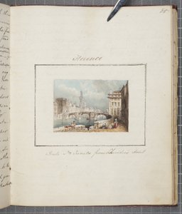 Florence, colada em Thomas Moodys Journal de uma turnê pela Suíça e Itália, 1822 (wc no papel)