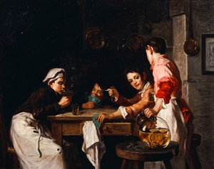 Os jovens jogadores de cartas de Joseph Bail