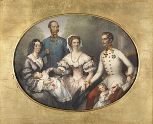 A família do imperador da Áustria, 1856