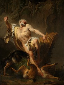 Milo de Croton (óleo sobre tela)