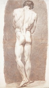 Estudo de um nu masculino, visto por trás, 1774