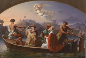 Os três Reis Magos a caminho de Belém de Joseph Binder