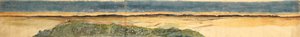 Esboço dos efeitos do eclipse total do sol visto no norte da Espanha, 1860 de Joseph Bonomi