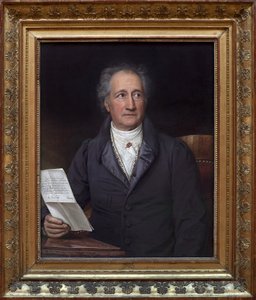 Johann Wolfgang von Goethe (1749-1832). Pintura de Joseph Stieler (1781-1858), Oil On Canvas de Joseph Carl Stieler