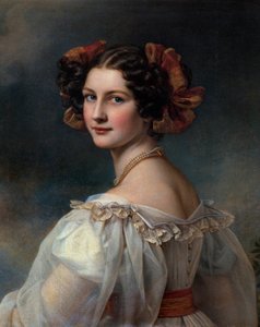Retrato de Augustine Painting de Joseph Karl Stieler (1781-1858) Munique do século XIX. Chateau De Nymphenburg de Joseph Carl Stieler