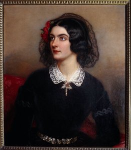 Retrato de Lola Montes ou Montez (óleo sobre tela) de Joseph Carl Stieler