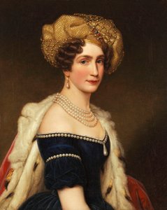 Princesa Augusta da Baviera (1788-1851), Duquesa de Leuchtenberg, c. 1825 (óleo sobre tela) de Joseph Carl Stieler