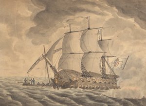 Junk Ship Employed Against Gibralter...Single Junk Ship de Joseph Cartwright