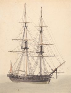 Corvette único. Proa para a frente de Joseph Cartwright