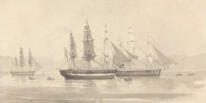 Três Navios com Rigging tipo Barque-like