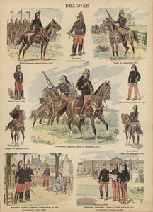 Dragões do exército francês (cor litho)