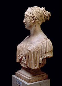 Busto de retrato de Jeanne Delhorme, 1802 (terracota)