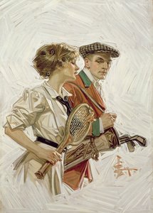 Golfe ou Ténis?, c.1915 (óleo sobre tela)
