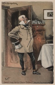 Sr. Micawber, David Copperfield (cor litho)