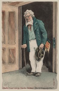 Velha Peggotty, David Copperfield (cor litho)