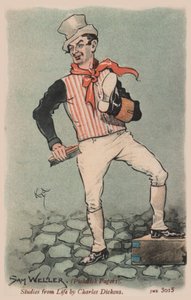 Sam Weller, Pickwick Papers (cor litho)