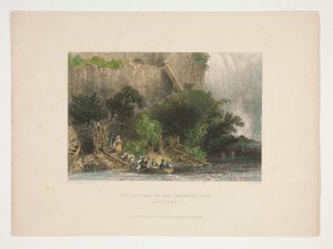 The Landing, no lado americano (Falls of Niagara), ilustração para Nathaniel Parker Willis