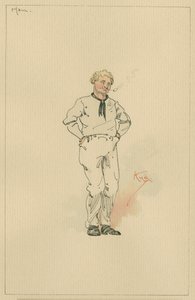 Presunto Peggotty, c.1920s (caneta e tinta com wc no papel) de Joseph Clayton Clarke