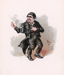 Quilp, ilustração de &39;Character Sketches de Charles Dickens&39;, c.1890 de Joseph Clayton Clarke