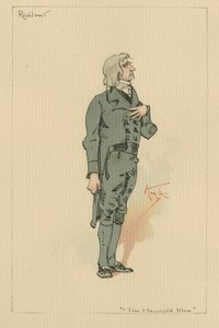 Redlaw - O Homem Assombrado e o Barganha do Fantasma, em 1920 (caneta e tinta com wc no papel) de Joseph Clayton Clarke