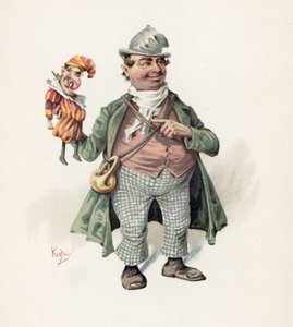Curta, ilustração de &39;Character Sketches from Charles Dickens&39;, c.1890 de Joseph Clayton Clarke
