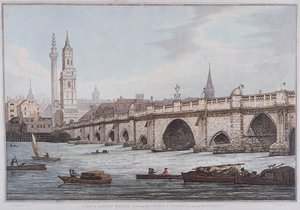 Ponte de Londres velha, Londres, 1790