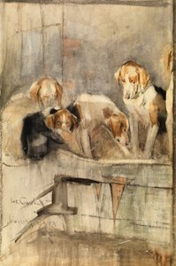 Foxhounds - Portão Jingling de Joseph Crawhall
