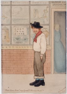 Frente de loja de ferragens (aquarela) de Joseph Crawhall