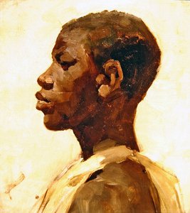 Cabeça de um negro (óleo sobre tela)