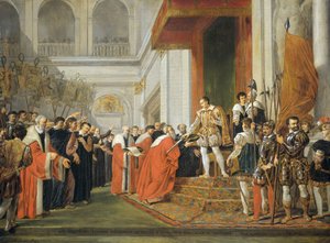 A União de Utrecht de Joseph Denis Odevaere (signed by artist)