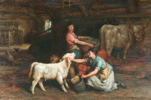 Alimentando os bezerros de Joseph Denovan Adam